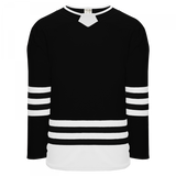 Athletic Knit (AK) H8000A-221 Adult Black/White Select Hockey Jersey - PSH Sports