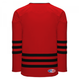 Athletic Knit (AK) H8000A-264 Adult Red/Black Select Hockey Jersey - PSH Sports