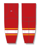 Athletic Knit (AK) HS2100-885 Atlanta Flames Red Mesh Ice Hockey Socks