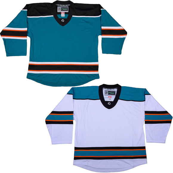 Authentic San Jose Sharks TronX DJ300 Replica Hockey Jersey – Durable Flo-knit Design