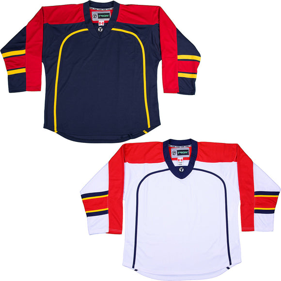 Florida Panthers TronX DJ300 Replica Hockey Jersey: Durable Flo-knit Gamewear V-Neck