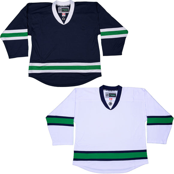 TronX DJ300 Replica Vancouver Canucks Hockey Jersey - Durable Flo-Knit Gamewear