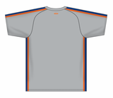Athletic Knit (AK) Custom ZBA12-NYM6047 NY Mets Grey Sublimated Baseball Jersey
