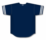 Athletic Knit (AK) Custom ZBA71-BA2403 Navy/White/Grey Sublimated Baseball Jersey