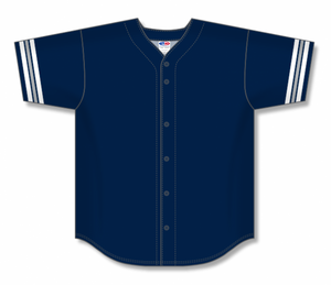 Athletic Knit (AK) Custom ZBA71-BA2403 Navy/White/Grey Sublimated Baseball Jersey