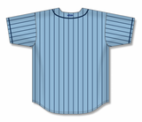 Athletic Knit (AK) Custom ZBA71-BA2404 Powder Blue with Navy Pinstripes Sublimated Baseball Jersey