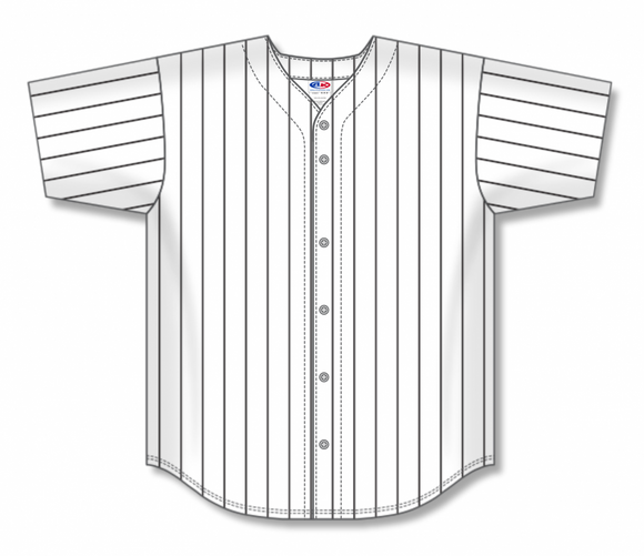 Athletic Knit (AK) Custom ZBA71-CHW6017 Chicago White Sox White with Black Pinstripes Sublimated Baseball Jersey