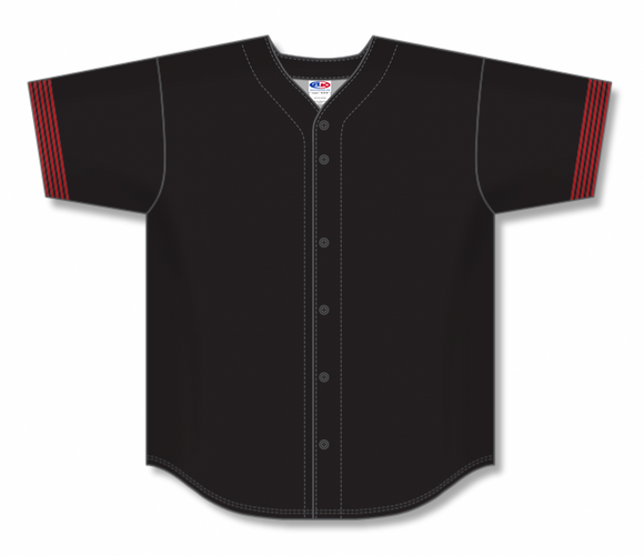 Athletic Knit (AK) Custom ZBA71-CIN6020 Cincinnati Reds Black Sublimated Baseball Jersey