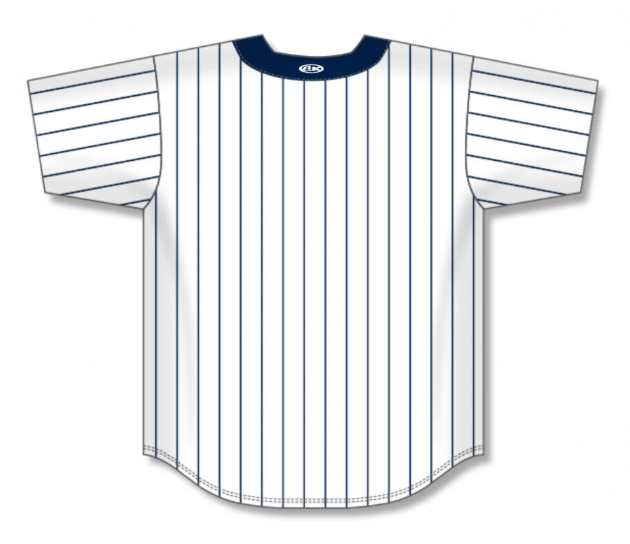 Athletic Knit AK Custom ZBA71 DET6024 Detroit Tigers White with Navy PSH Sports