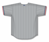 Athletic Knit (AK) Custom ZBA71-MIN6043 Minnesota Twins Grey Pinstripe Sublimated Baseball Jersey
