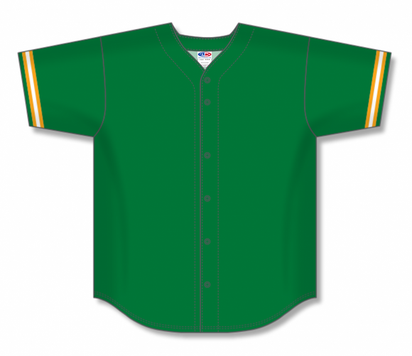 Athletic Knit (AK) Custom ZBA71-OAK6049 Oakland A's Kelly Green Sublimated Baseball Jersey