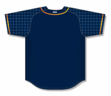 Athletic Knit (AK) Custom ZBA72-HOU6027 Houston Astros Navy Baseball Jersey