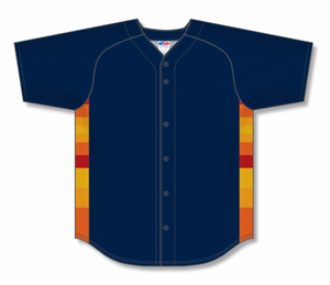 Athletic Knit (AK) Custom ZBA72-HOU6028 Houston Astros Navy Baseball Jersey