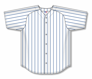 Athletic Knit (AK) Custom ZBA72-MIL6040 Milwaukee Brewers White Pinstripe Baseball Jersey