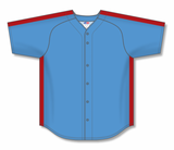 Athletic Knit (AK) Custom ZBA72-MON6044 Montreal Expos Sky Blue Baseball Jersey
