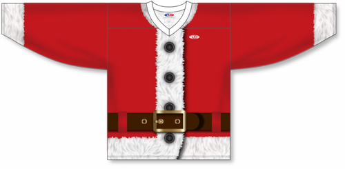 Athletic Knit (AK) Custom ZH101-CHR2401 Red Santa Claus Christmas Sublimated Hockey Jersey - PSH Sports