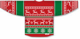 Athletic Knit (AK) Custom ZH101-CHR2403 Sublimated Ugly Christmas Sweater Hockey Jersey