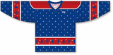 Athletic Knit (AK) Custom ZH101-CHR2405 Sublimated Red Christmas Sweater Hockey Jersey