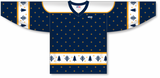 Athletic Knit (AK) Custom ZH101-CHR2405 Sublimated Red Christmas Sweater Hockey Jersey