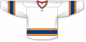 Athletic Knit (AK) Custom ZH102-STL3157 1992 St. Louis Blues White Sublimated Hockey Jersey