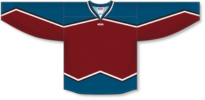Athletic Knit (AK) Custom ZH111-COL604C Colorado Avalanche AV Red/Burgundy Sublimated Hockey Jersey
