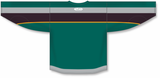 Athletic Knit (AK) Custom ZH141-ANA3104 1998 Anaheim Mighty Ducks Alternate Jade Sublimated Hockey Jersey