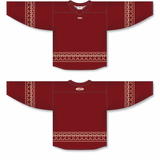 Athletic Knit (AK) Custom ZH181-ARI3109 2022 Arizona Coyotes Alternate AV Red/Burgundy Sublimated Hockey Jersey