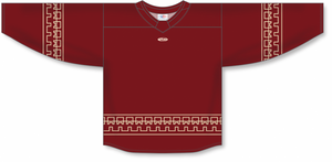 Athletic Knit (AK) Custom ZH181-ARI3109 2022 Arizona Coyotes Alternate AV Red/Burgundy Sublimated Hockey Jersey