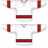 Athletic Knit (AK) Custom ZH181-CAR3121 2022 Carolina Hurricanes White Sublimated Hockey Jersey