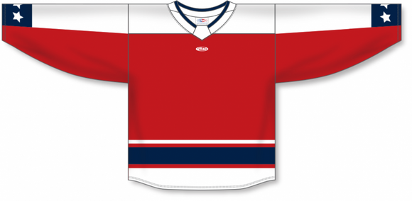 Athletic Knit (AK) Custom ZH181-CLM3125 2021 Columbus Blue Jackets Reverse Retro Red Sublimated Hockey Jersey