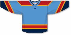 Athletic Knit (AK) Custom ZH181-FLO3131 2022 Florida Panthers Reverse Retro Sky Blue Sublimated Hockey Jersey