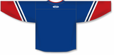 Athletic Knit (AK) Custom ZH181-NYR3143 2022 New York Rangers Reverse Retro Royal Blue Sublimated Hockey Jersey