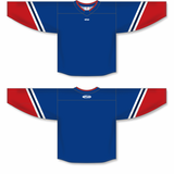 Athletic Knit (AK) Custom ZH181-NYR3143 2022 New York Rangers Reverse Retro Royal Blue Sublimated Hockey Jersey