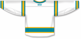 Athletic Knit (AK) Custom ZH181-SAN3152 2022 San Jose Sharks Reverse Retro California Golden Seals White Sublimated Hockey Jersey