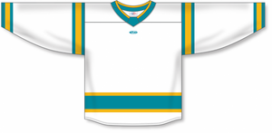 Athletic Knit (AK) Custom ZH181-SAN3152 2022 San Jose Sharks Reverse Retro California Golden Seals White Sublimated Hockey Jersey