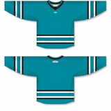 Athletic Knit (AK) Custom ZH181-SAN3153 2022 San Jose Sharks Teal Sublimated Hockey Jersey