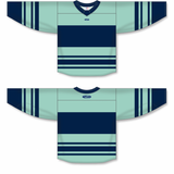 Athletic Knit (AK) Custom ZH181-SEA3155 2022 Seattle Kraken Reverse Retro Ice Blue Sublimated Hockey Jersey