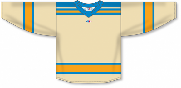 Athletic Knit (AK) Custom ZH181-STL3160 2022 St. Louis Blues Winter Classic Sand Sublimated Hockey Jersey