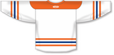 Athletic Knit (AK) Custom ZH182-EDM3027 Edmonton Oilers Reverse Retro White Hockey Jersey