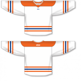 Athletic Knit (AK) Custom ZH182-EDM3027 Edmonton Oilers Reverse Retro White Hockey Jersey