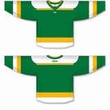 Athletic Knit (AK) Custom ZH182-MIN3137 2022 Minnesota Wild Reverse Retro North Stars Kelly Green Sublimated Hockey Jersey