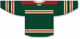 Athletic Knit (AK) Custom ZH182-MIN3138 2022 Minnesota Wild Winter Classic Dark Green Sublimated Hockey Jersey