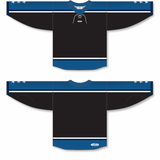 Athletic Knit (AK) Custom ZH191-CLM3126 2022 Columbus Blue Jackets Reverse Retro Black Sublimated Hockey Jersey