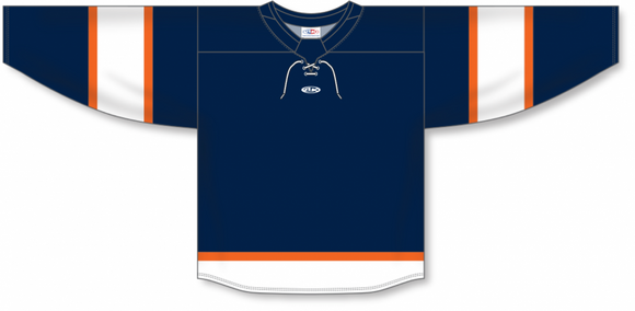 Athletic Knit (AK) Custom ZH191-EDM3130 2022 Edmonton Oilers Reverse Retro Navy Hockey Jersey