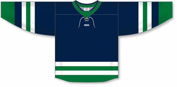 Athletic Knit (AK) Custom ZH191-VAN3165 2022 Vancouver Canucks Reverse Retro Navy Sublimated Hockey Jersey