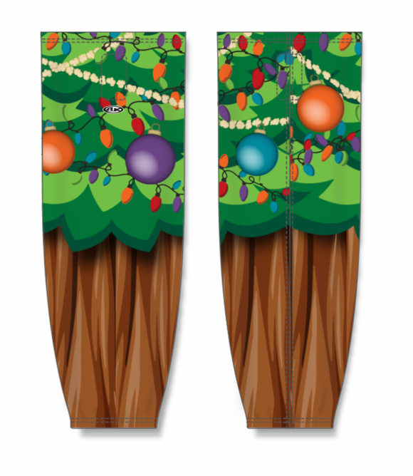 Athletic Knit (AK) Custom ZH711-CHR2402 Christmas Tree Sublimated Mesh Ice Hockey Socks