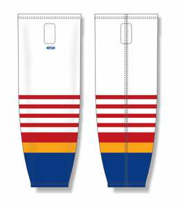 Athletic Knit (AK) Custom ZH711-HS653 St. Louis Blues White Sublimated Mesh Ice Hockey Socks