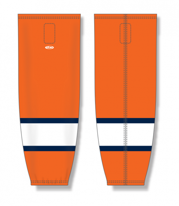 Athletic Knit (AK) Custom ZH711-GSR2315 2022 Greenville Swamp Rabbits Orange Sublimated Mesh Ice Hockey Socks