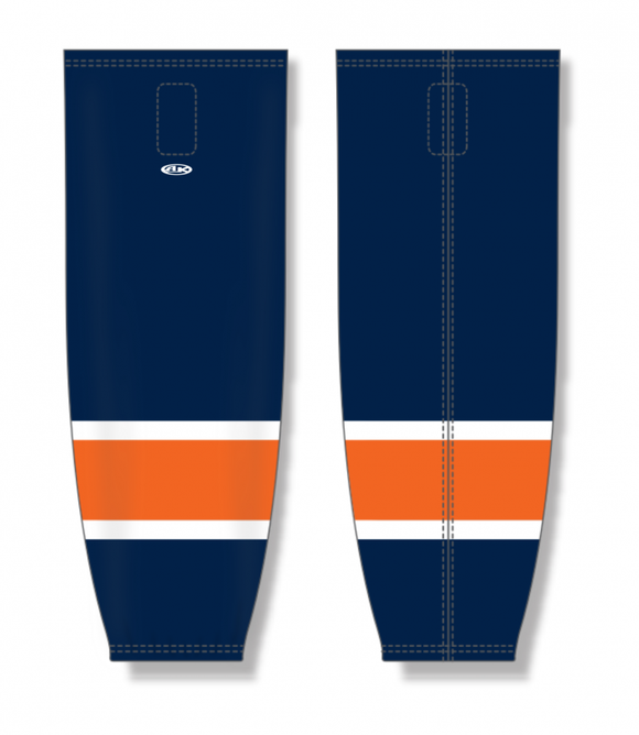 Athletic Knit (AK) Custom ZH711-GSR2411 2024 Greenville Swamp Rabbits Navy Sublimated Mesh Ice Hockey Socks