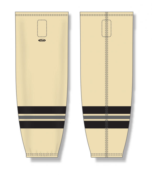 Athletic Knit (AK) Custom ZH711-IAH2321 2022 Iowa Heartlanders Sand Sublimated Mesh Ice Hockey Socks